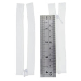 4 inch Sewing Open-End Gauge 0 Separating Zippers For DIY Doll Clothes 10pcs White