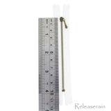 10cm Sewing Close-End Gauge 0 Brass White Zippers For DIY Doll Clothes 4pcs Choice of 4 Colours