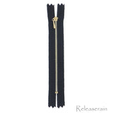 10cm Sewing Close-End Gauge 0 Brass Black Zippers For DIY Doll Clothes 4pcs Choice of 4 Colours