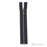10cm Sewing Open-End Gauge 0 Brass Black Zippers For DIY Doll Clothes 4pcs Choice of 4 Colours