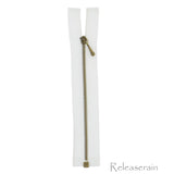 10cm Sewing Open-End Gauge 0 Brass White Zippers For DIY Doll Clothes 4pcs Choice of 4 Colours