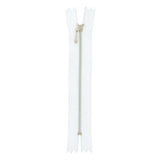 10cm Sewing Close-End Gauge 0 Brass White Zippers For DIY Doll Clothes 4pcs Choice of 4 Colours