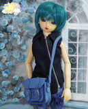 Doll Accessory Handcrafted 100% Genuine Real Calf Leather Satchel Messenger Briefcase Shoulder Bag For 1/3 Scale SD, SD13, SD17, 58-70cm Tall BJD Ball Jointed Dolls Choice of 2 Colours