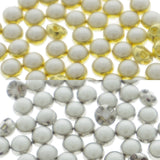 4.5mm DIY Craft Doll Clothes Sewing Sew On Round White Faux Pearl Buttons 50pcs Choice of 2 Colours