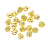 Doll Clothes DIY Sewing Supplies 4mm Sew On Round Cookie Shank Plated Metal Buttons 20pcs Choice of 4 Colours