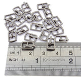 Outer 10×6.5mm Inner Diameter 4mm DIY Doll Clothes Sewing Plated Metal Belt Buckles 20pcs Choice of 4 Colours