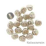 Doll Clothes DIY Sewing Supplies 4mm Sew On Round Cookie Shank Plated Metal Buttons 20pcs Choice of 4 Colours