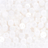 Doll Clothes DIY Sewing Supplies 4mm Acrylic 2-Hole Shirt Buttons with Rim 50pcs