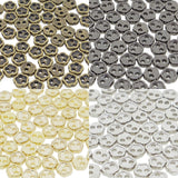4mm Flower Shaped DIY Doll Clothes Sewing Sew On Plated Metal Miniature Buttons 4 Colours 20pcs Each Colour Total 80pcs