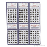 Doll Clothes DIY Sewing Supplies 5mm Plated Brass Sew On Snap Fasteners Buttons Set of 144 Choice of 5 Colours
