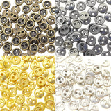 Doll Clothes DIY Sewing Supplies 5mm 2-Hole Round Plated Metal Buttons 4 Colours 20pcs Each Colour Total 80pcs