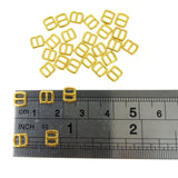 5x6mm Inner 3mm DIY Doll Clothes Sewing Metal Rectangle Slide Belt Buckles 30pcs Choice of 5 Colours