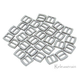 5x6mm Inner 3mm DIY Doll Clothes Sewing Metal Rectangle Slide Belt Buckles 30pcs Choice of 5 Colours