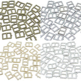 5x6mm Inner 3mm DIY Doll Clothes Sewing Metal Rectangle Claw Belt Buckles 4 Colours Each Colour 10pcs Total 40pcs