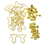 7mm Overall Buckles 3mm Mushroom Rivets 20 Sets Choice of 4 Colours For DIY 1/8 1/12 BJD Doll Clothes