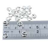 7x7mm Inner 4mm DIY Doll Clothes Sewing Metal D Shaped Heel Bar Buckles 20pcs Choice of 4 Colours
