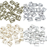7x8mm Inner 4mm DIY Doll Clothes Sewing Metal Rectangle Heel Bar Buckles 4 Colours Each Colour 10pcs Total 40pcs