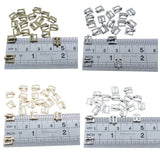 7x8mm Inner 4mm DIY Doll Clothes Sewing Metal Rectangle Heel Bar Buckles 4 Colours Each Colour 10pcs Total 40pcs