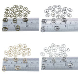 8×10.5mm Inner Dia 5.5mm DIY Doll Clothes Sewing Metal Oval Belt Buckles 4 Colours Each Colour 10pcs Total 40pcs