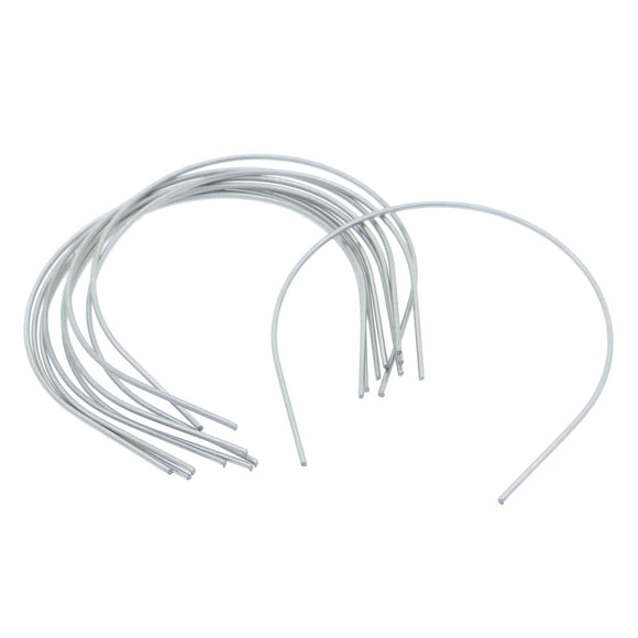 DIY Supplies 0.5mm Thickness Wire Metal Blank Silver Headband 10pcs For Barbie Doll