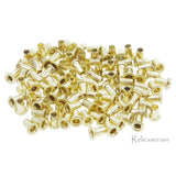 2.5mm (1mm Hole Size) Tiny Bronze Brass Eyelets For DIY Doll Clothes Sewing Craft Scrapbooking 100pcs Choice of 4 Colours