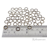 6mm Inner Diameter DIY Doll Clothes Metal Sewing Bra Lingerie O Rings 50pcs Choice of 2 Colours