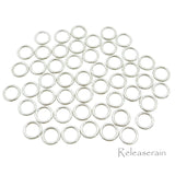 6mm Inner Diameter DIY Doll Clothes Metal Sewing Bra Lingerie O Rings 50pcs Choice of 2 Colours