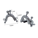 3.2cm Purse Frame Mini Metal Kiss Lock Clasp 10pcs For DIY Craft 1/6 Scale Doll Bags Choice of 5 Colours