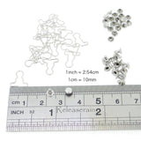 9mm Overall Buckles 4mm Mushroom Rivets 20 Sets Choice of 4 Colours For DIY 1/6 Blythe BJD Doll Clothes