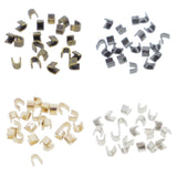 Top Staple Stoppers For Gauge 0 Metal Zippers 20pcs Choice of 4 Colours