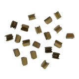 Top Staple Stoppers For Gauge 1 Metal Zippers 20pcs Choice of 3 Colours